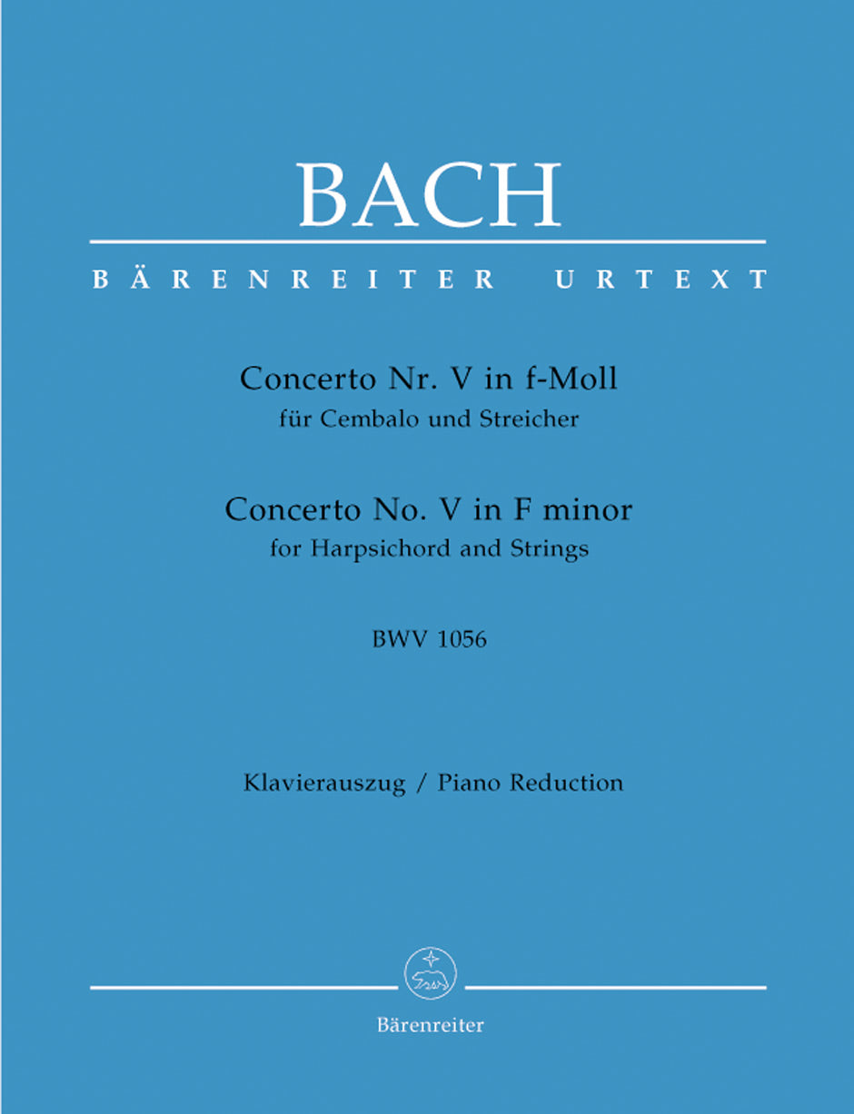 Bach Concerto for Harpsichord and Strings Nr. 5 F minor BWV 1056