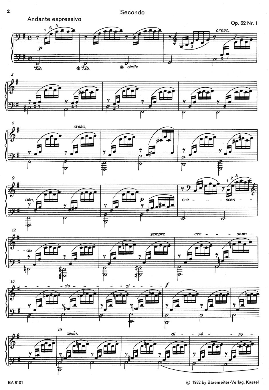 Mendelssohn 7 Songs Without Works for Piano 4 Hands op. 62/1-6, 67/1 (Bearbeitungen des Komponisten für den König und die Königin von England)