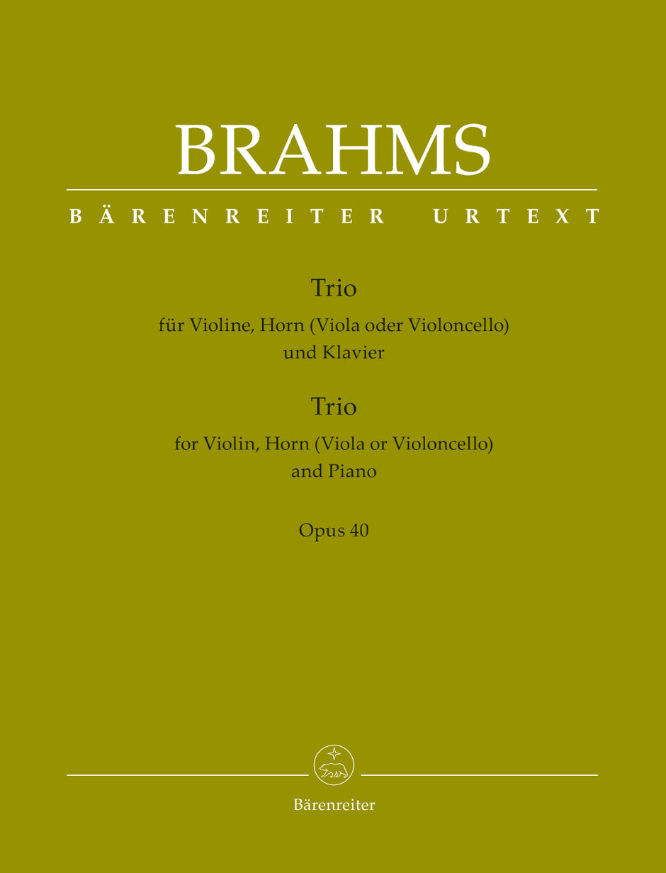 Brahms Horn Trio Opus 40