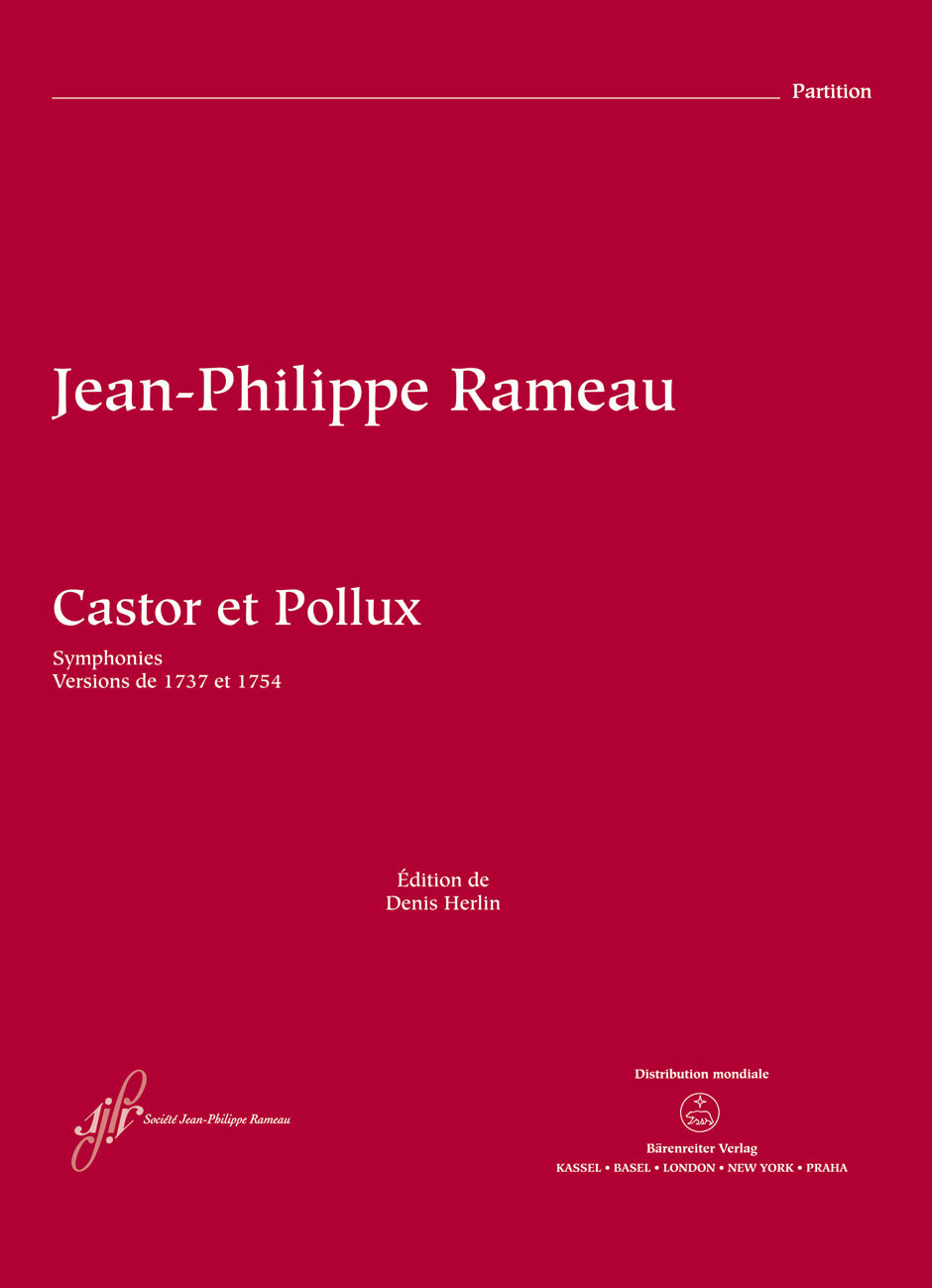 Rameau Castor et Pollux Symphonies - Full Score