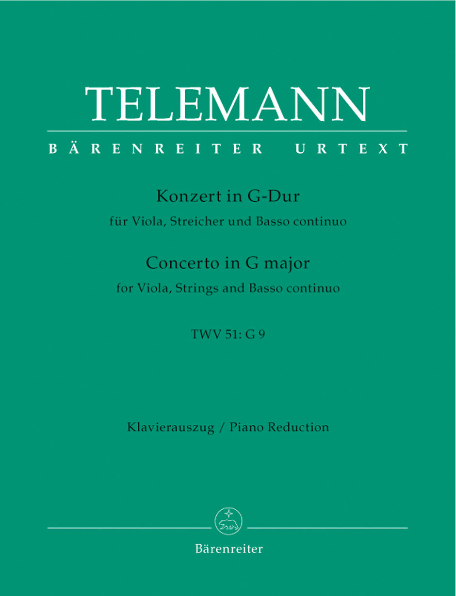 Telemann Concerto for Viola and Orchestra G major TWV 51:G9