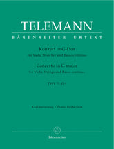 Telemann Concerto for Viola and Orchestra G major TWV 51:G9