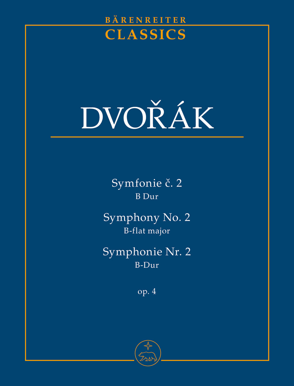 Dvořák: Symphonie Nr. 2 B-Dur, op. 4 (Study Score)