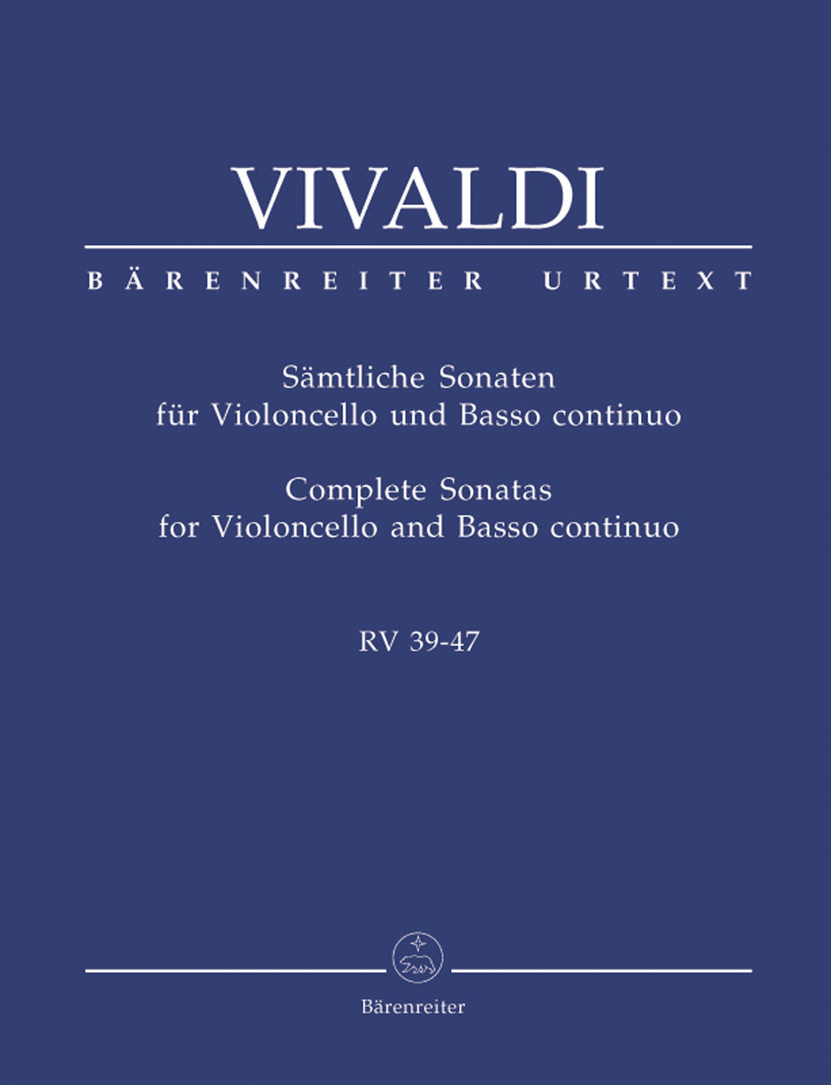 Vivaldi Complete Sonatas for Violoncello and Basso continuo RV 39-47