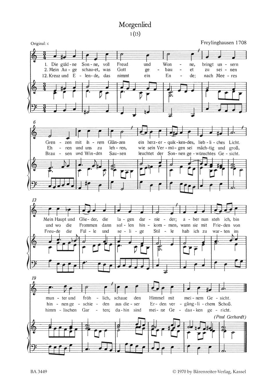 Bach Die Gesänge zu G.Chr.Schemellis Gesangbuch und 6 Lieder aus dem Klavierbüchlein für Anna Magdalena BWV 439-507, 511-514, 516, 517 -Ausgabe für tiefe Singstimme (Originallage)-
