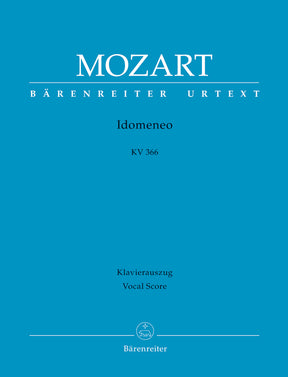 Mozart Idomeneo Hardcover - Vocal Score