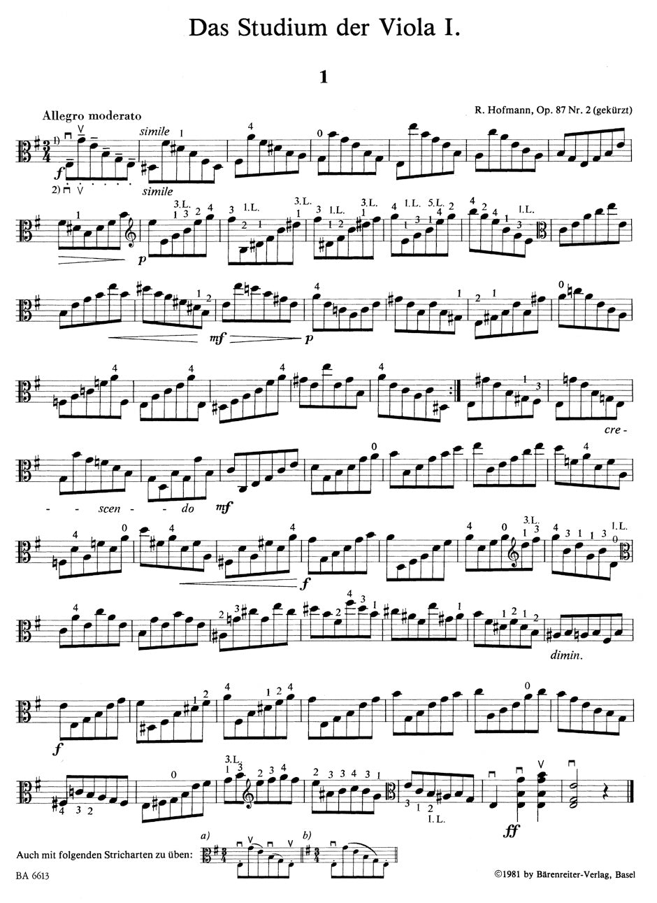 The Study of the Viola Volume 1