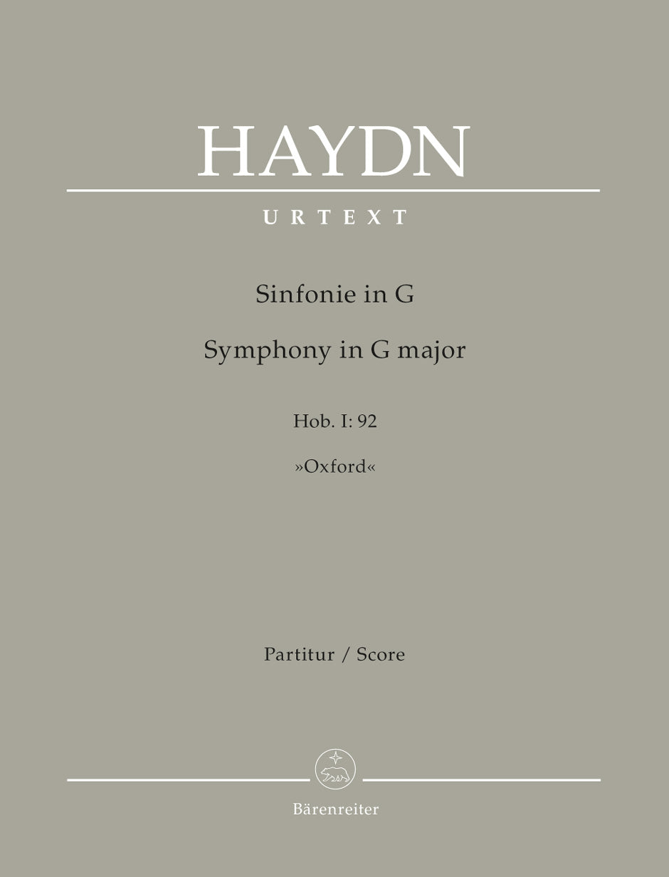 Haydn Symphony G major Hob. I:92 "Oxford"