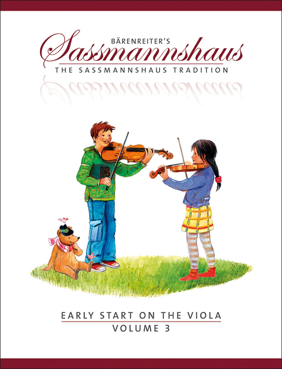 Sassmannshaus Early Start on the Viola, Volume 3 -Elementary duets. Dances and other pieces in various keys-