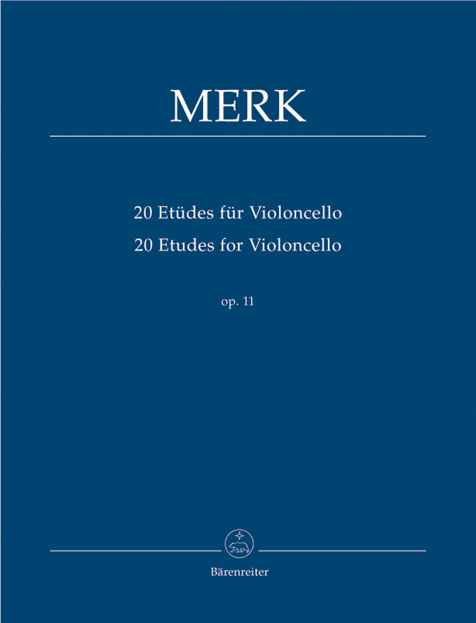 Merk 20 Etudes for Violoncello op. 11