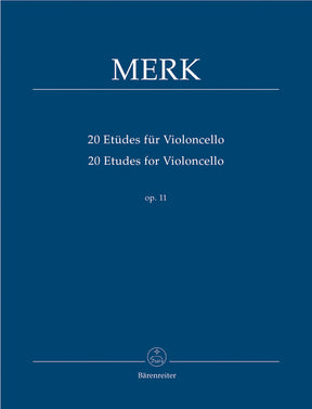 Merk 20 Etudes for Violoncello op. 11