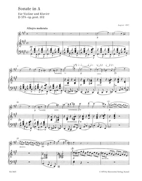 Schubert Sonata for Violin and Piano A major op. post.162 D 574 (Violin Sonata)