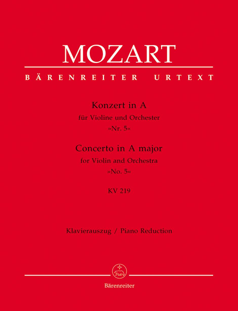 Mozart Concerto for Violin and Orchestra Nr. 5 A major K. 219