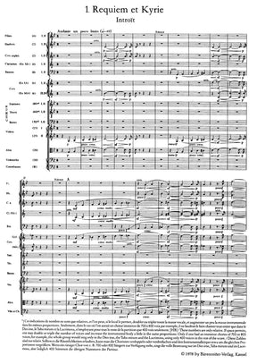 Berlioz Grande messe des morts op. 5 "Requiem" Study Score