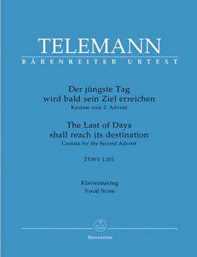 Telemann The last of Days shall reach its destination TVWV 1:301 -Cantata for the Second Advent-
