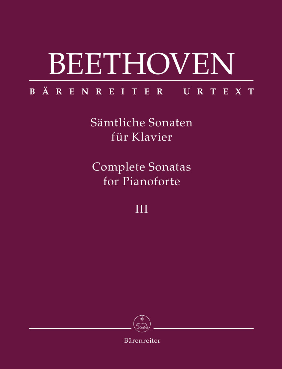 Beethoven Complete Sonatas for Pianoforte Volume 3