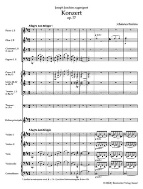 Brahms Concerto for Violin and Orchestra D major op. 77
