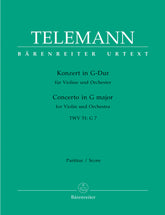 Telemann Concerto for Violin and Orchestra G major TWV 51:G 7