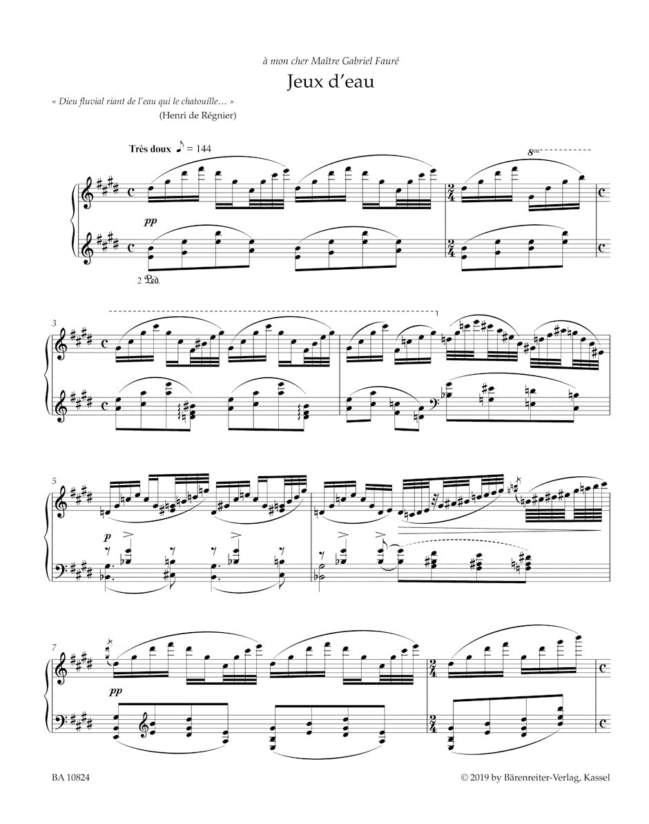 Ravel Jeux d'eau for Piano