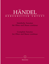 Handel Complete Sonatas for Oboe and Basso continuo