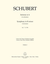 Schubert Symphony Nr. 7 B minor D 759 "Unfinished" Violin  Part CLEARANCE SHEET MUSIC / FINAL SALE