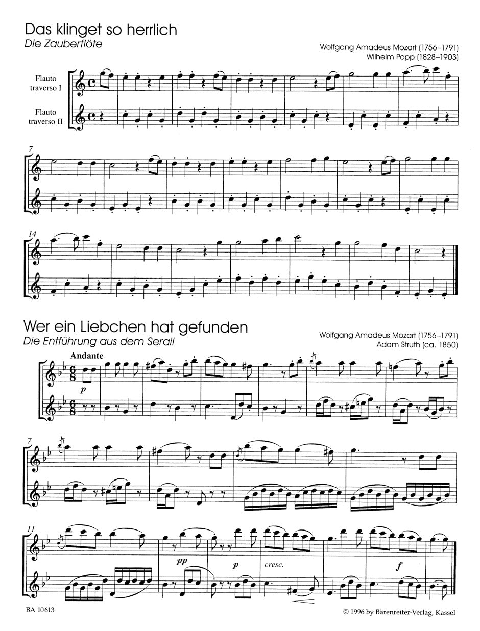 Classic Hits for 2 Flutes