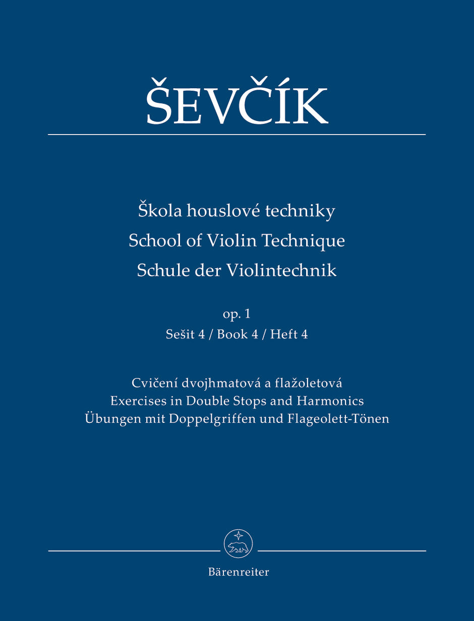 Ševčík: School of Violin Technique, Op. 1 - Book 4 (Double Stops and Harmonics)