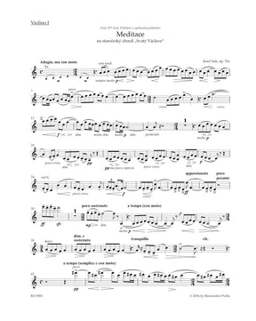 Suk Meditation on the Old Czech Hymn "St Wenceslas" for String Quartet Opus 35a