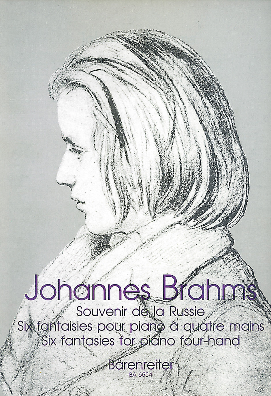 Brahms Souvenir de la Russie. -six Fantasien für Klavier zu vier Händen- 6 Fantasies for Piano Left Hand