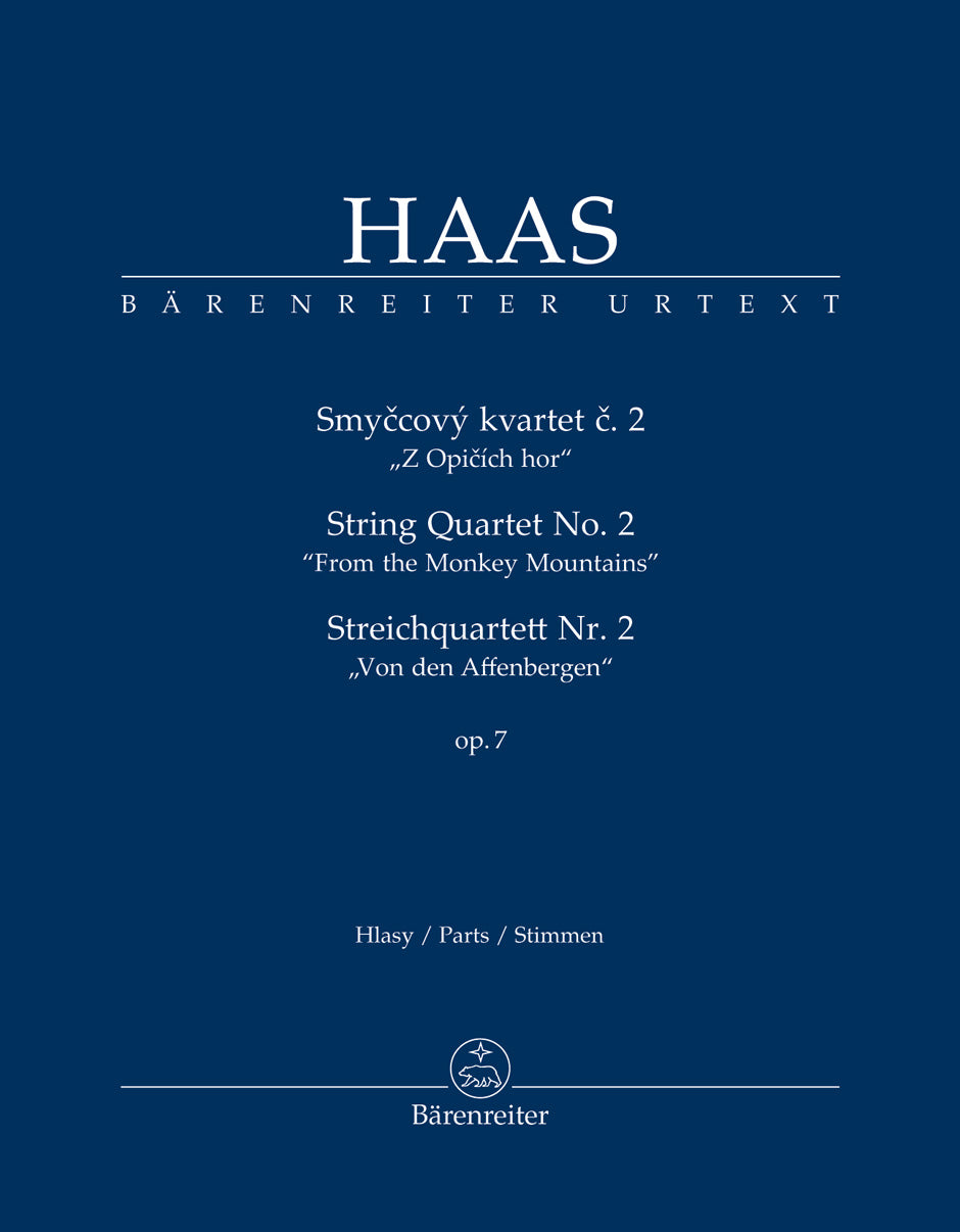 Haas String Quartet no. 2 op. 7 "From the Monkey Mountains"