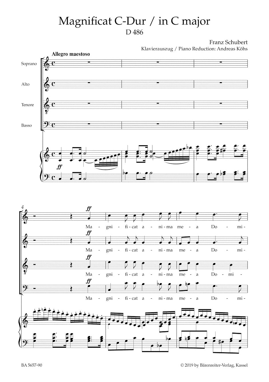 Schubert Magnificat C-Dur D 486