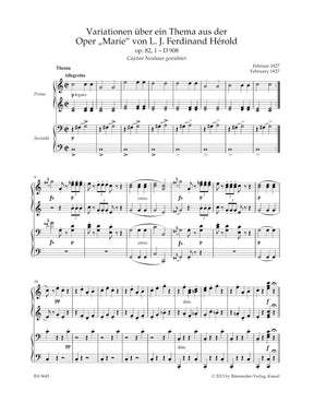 Schubert Works for Piano Duet (vier Hands-One Piano), Volume 3