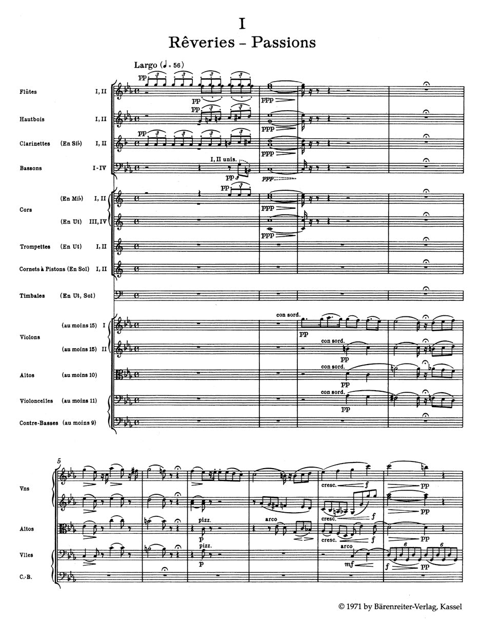 Berlioz Symphonie fantastique Study Score
