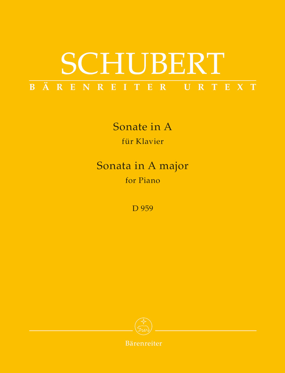 Schubert Sonata for Piano A major D 959