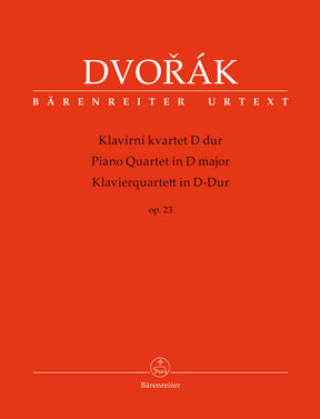 Dvorak Piano Quartet in D major Opus 23