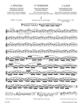 Sevcik School of Violin Technique op. 1 -1st Position- (Book 1)