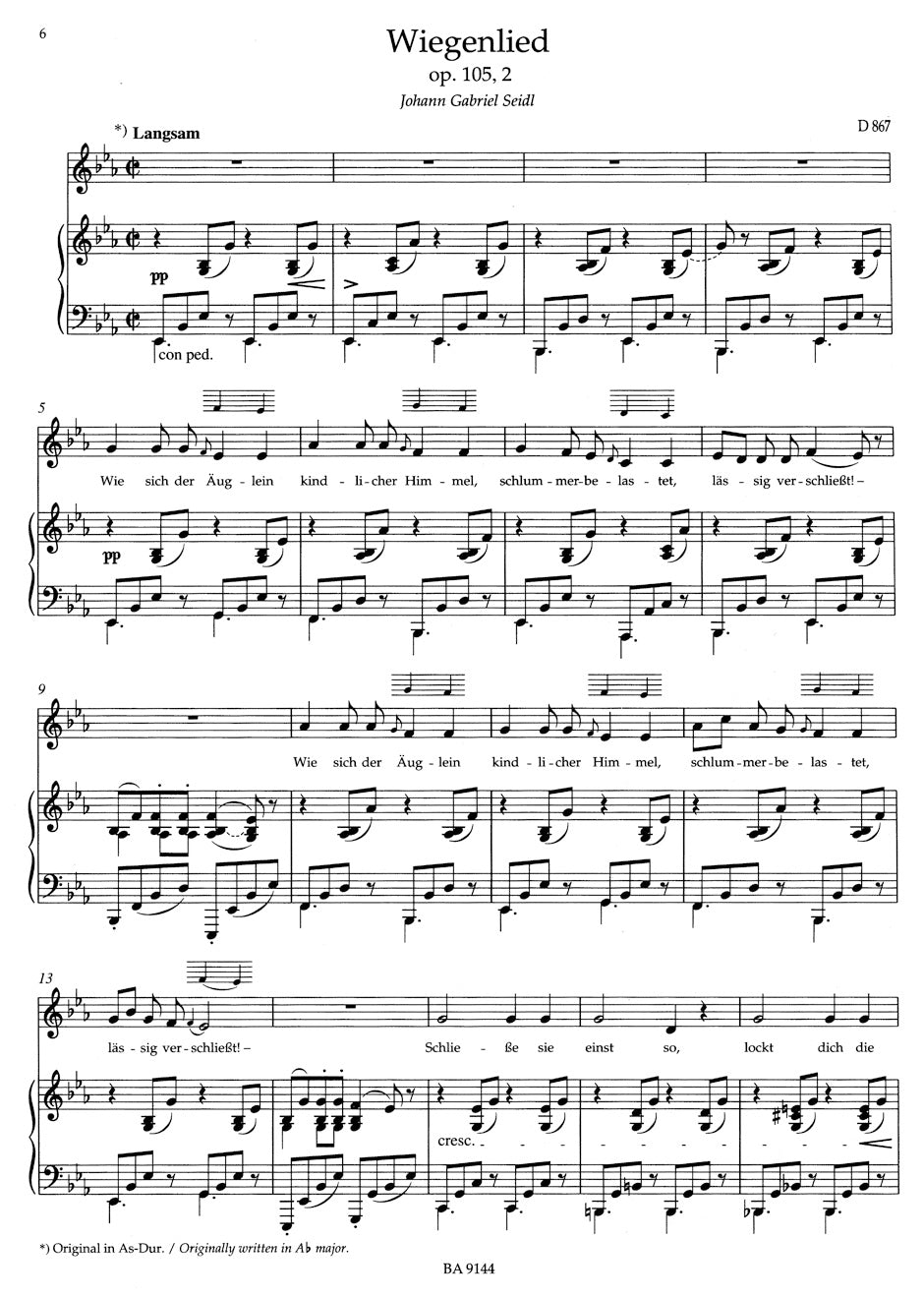 Schubert Lieder, Volume 4 (Low voice)