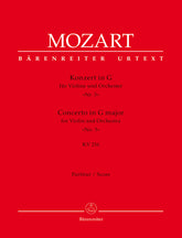 Mozart Concerto for Violin and Orchestra Nr. 3 G major K. 216