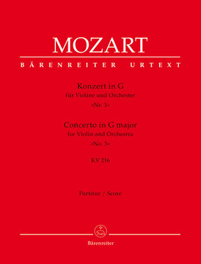 Mozart Concerto for Violin and Orchestra Nr. 3 G major K. 216