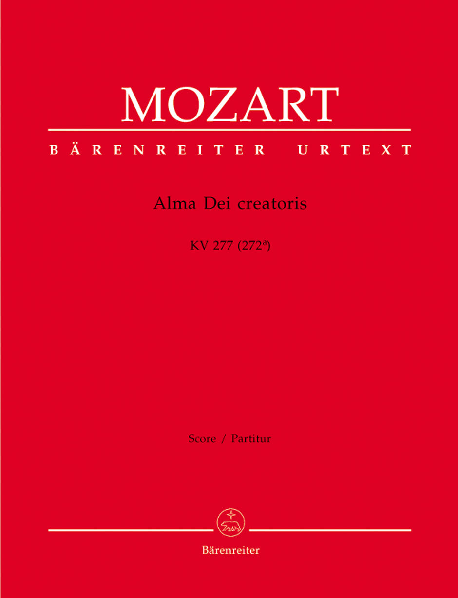 Mozart Alma Dei creatoris K. 277 (272a) -Offertorium de B.V. Maria-