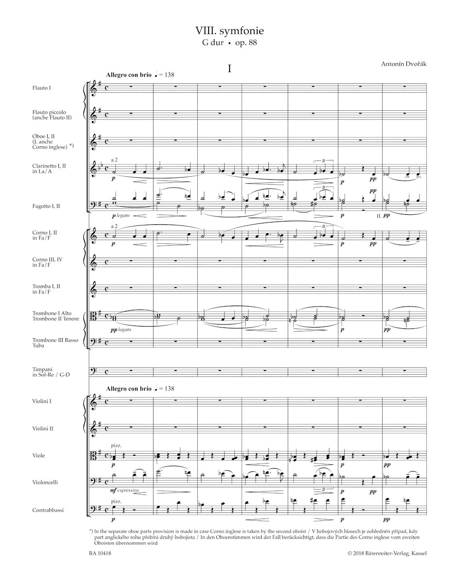 Dvorak Symphony Nr. 8 G major op. 88