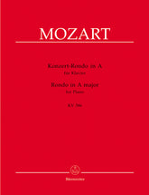 Mozart Concert Rondo for Piano A major K. 386