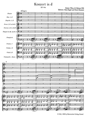 Mozart Concerto for Piano and Orchestra No. 20 D minor K. 466