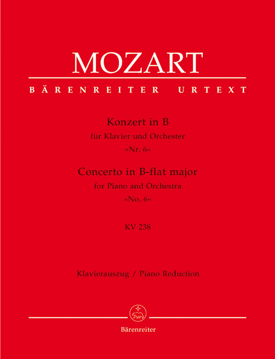 Mozart Concerto for Piano and Orchestra No. 6 B-flat major K. 238