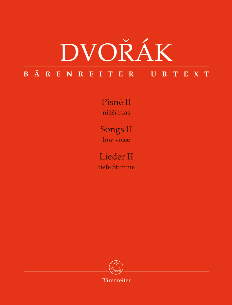 Dvorak Songs II for Low Voice and Piano