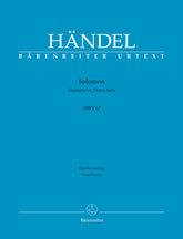 Handel Solomon HWV 67 -Oratorio in three acts-