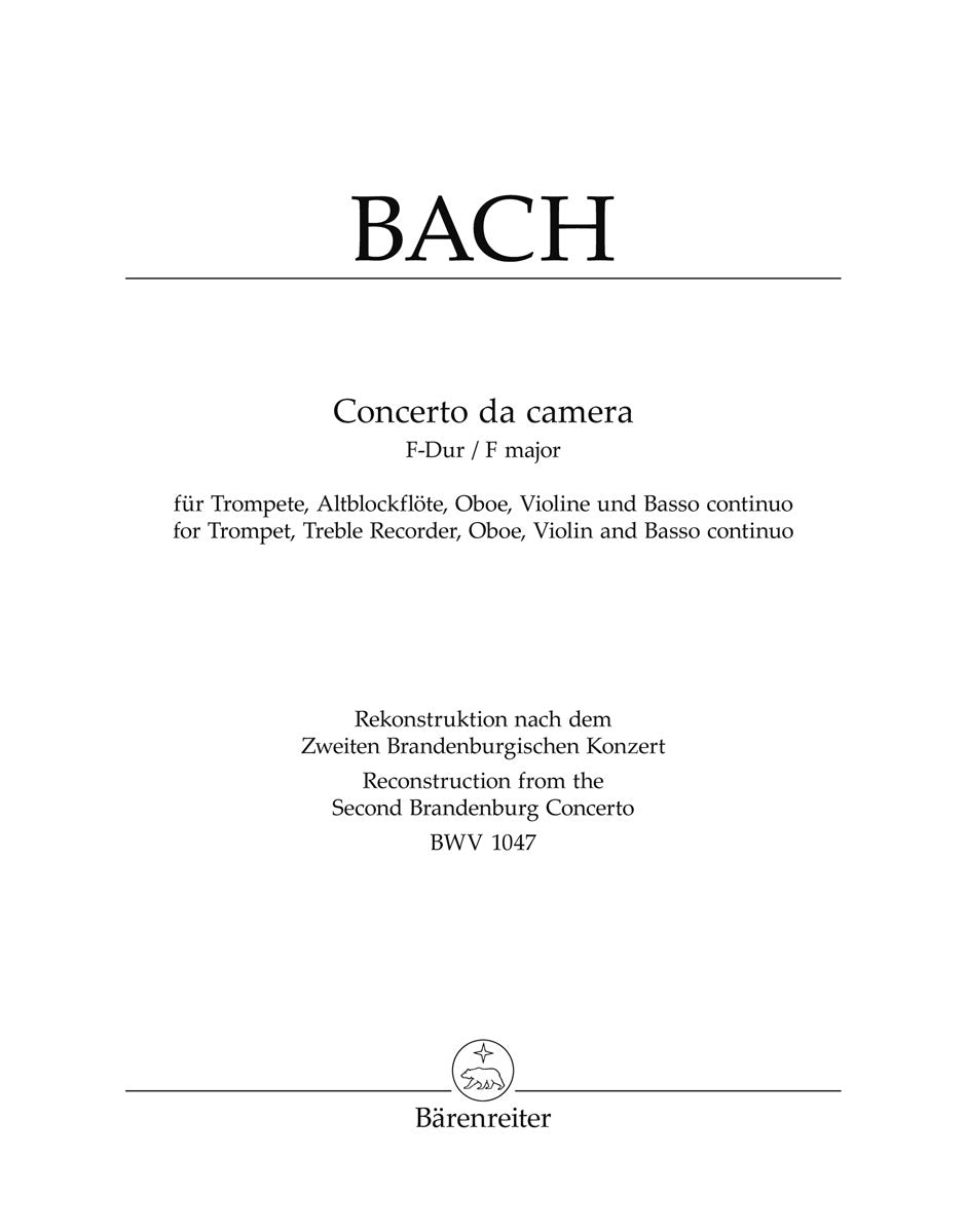 Bach Concerto da camera in F major - Reconstruction from Brandenburg Concerto No 2 BWV 1047