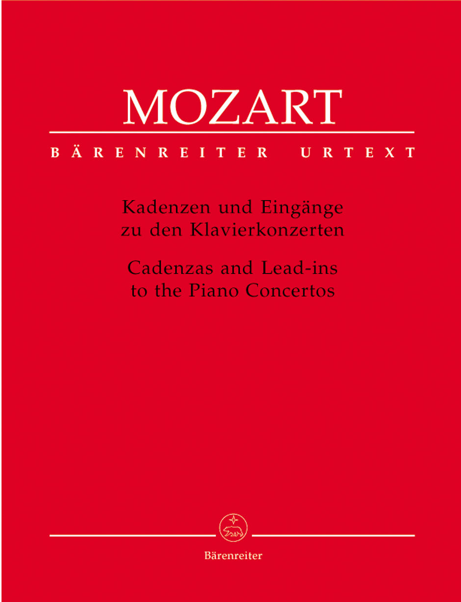 Mozart Cadenzas and Lead-ins to the Piano Concertos