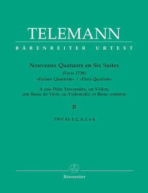 Telemann Nouveaux Quatuors en Six Suites Volume 2