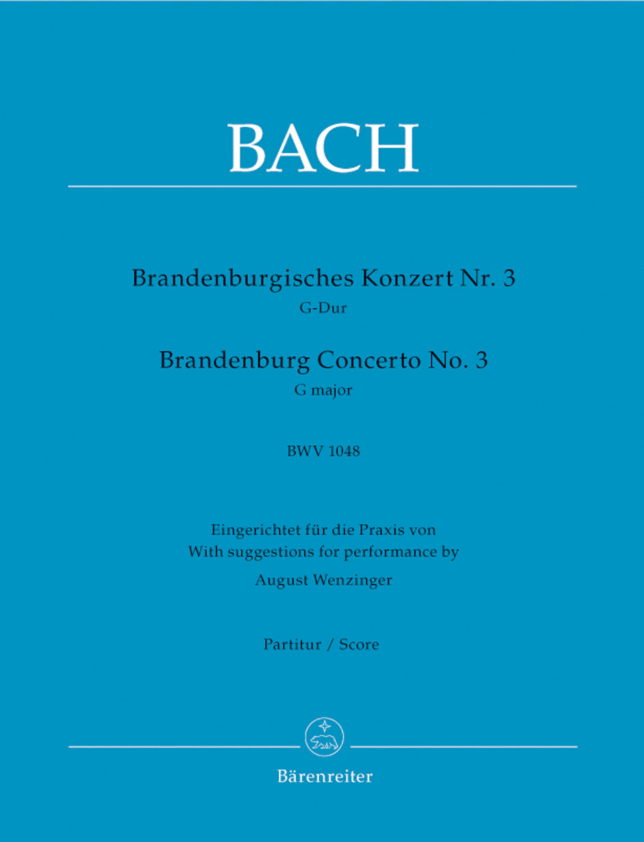 Bach Brandenburg Concerto No. 3 G major BWV 1048